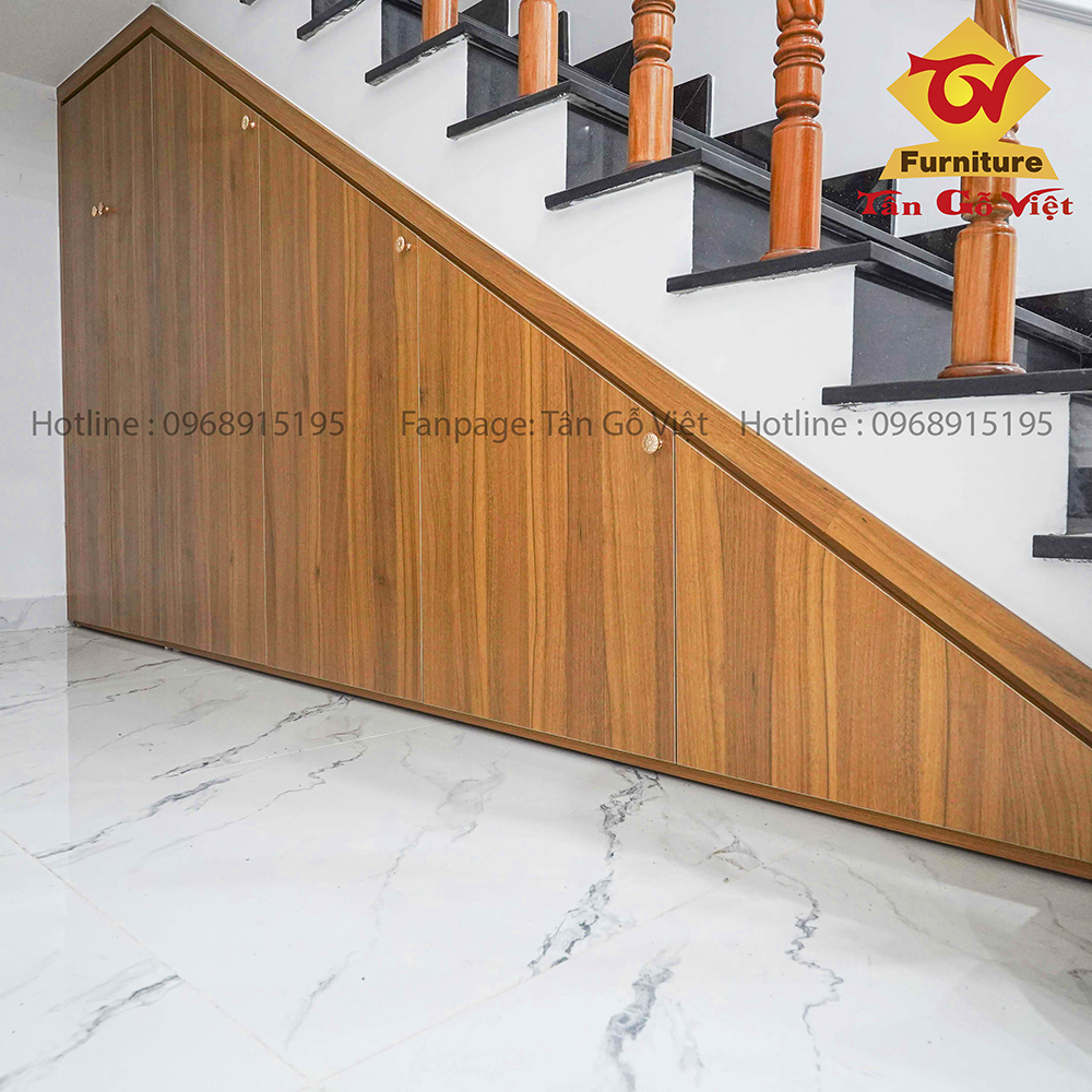 Tủ cầu thang gỗ công nghiệp TCT001