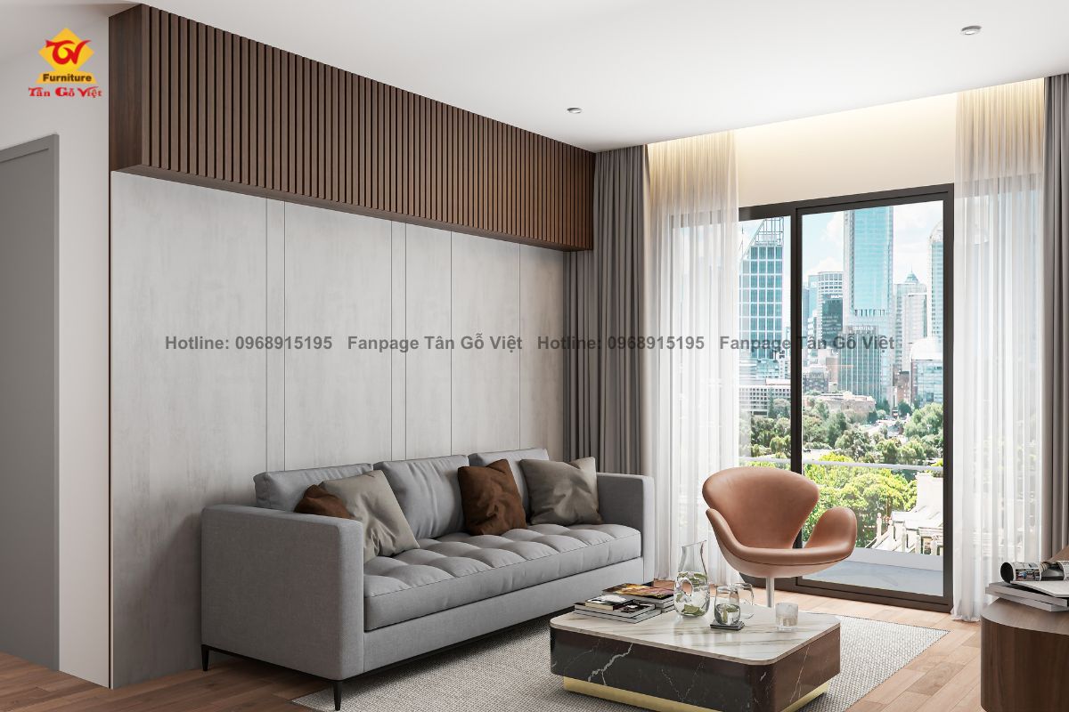 Ghế Sofa băng hiện đại, trẻ trung cho phòng khách