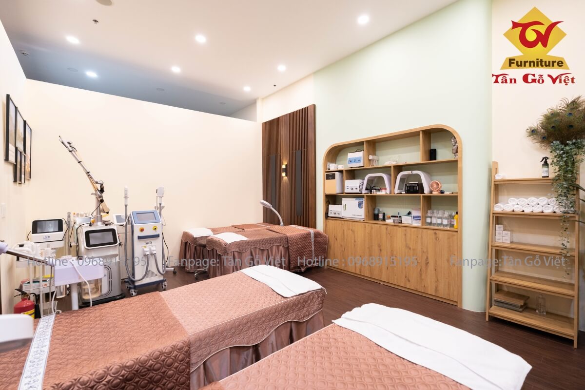 Nội thất và trang thiết bị hiện đại Spa Nàng Thơ