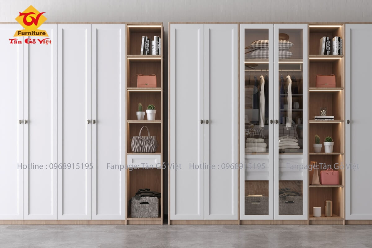 Xu hướng thiết kế tủ quần áo trong phòng ngủ hiện đại