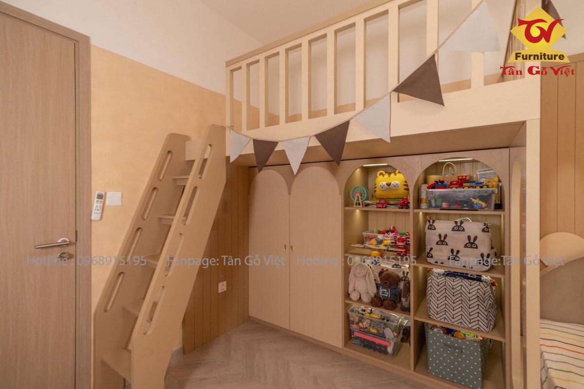 Thi công nội thất nhà phố phòng ngủ trẻ em