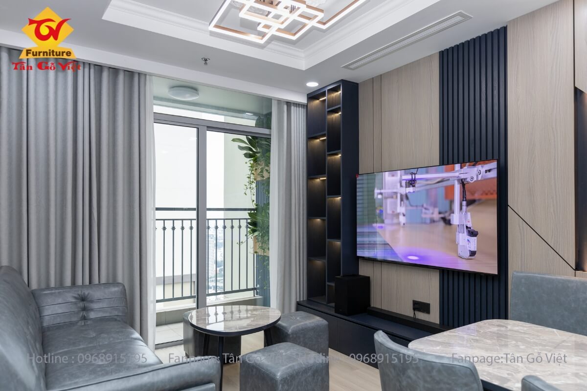 Thi công nội thất trọn gói căn hộ Vinhome Landmart 81