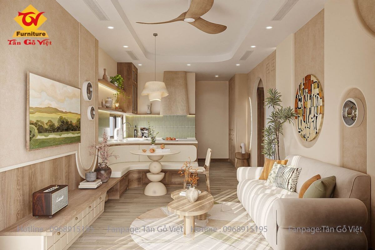 Tối ưu hóa không gian trong thi công nội thất chung cư