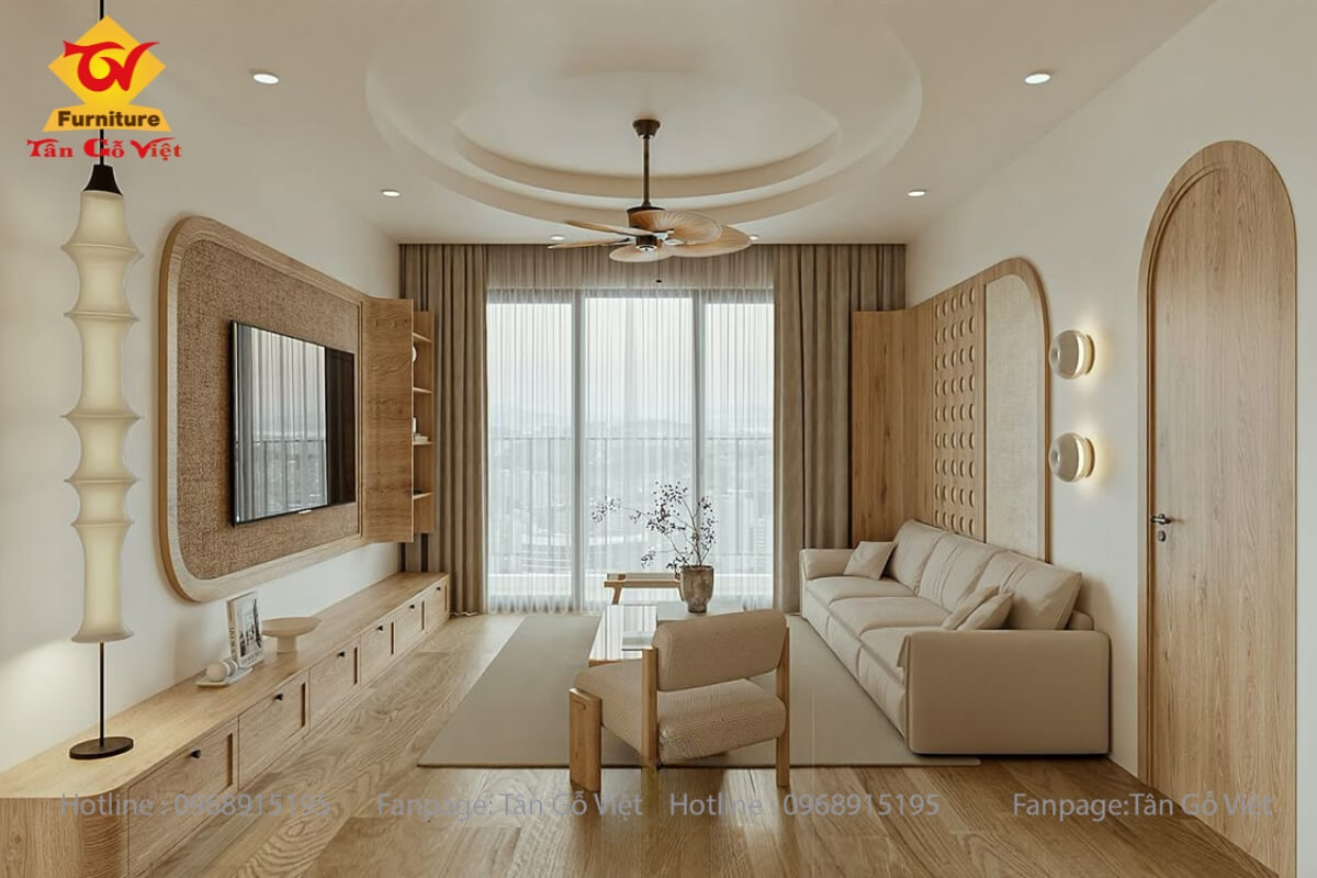 Tối ưu không gian qua thi công nội thất chung cư
