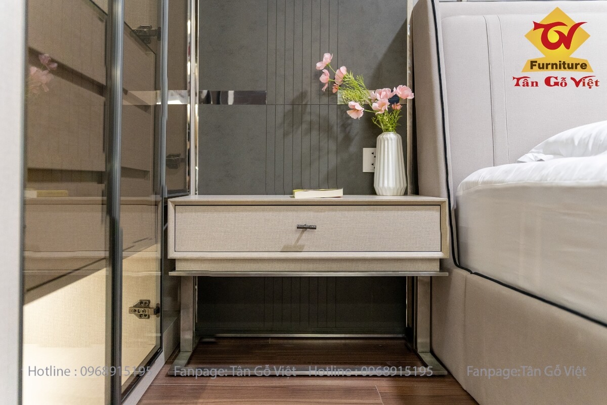 Thi công nội thất bàn trang điểm gỗ công nghiệp