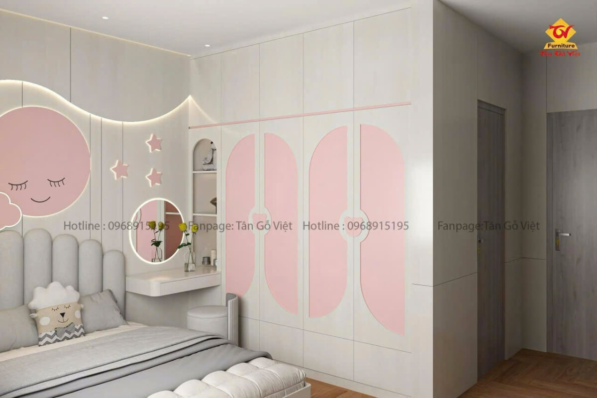 Thiết kế nội thất phòng ngủ 2 bé phù hợp với độ tuổi và sở thích