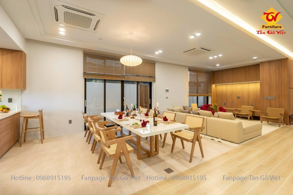 Thiết kế đẳng cấp cho không gian bếp villa Lagi