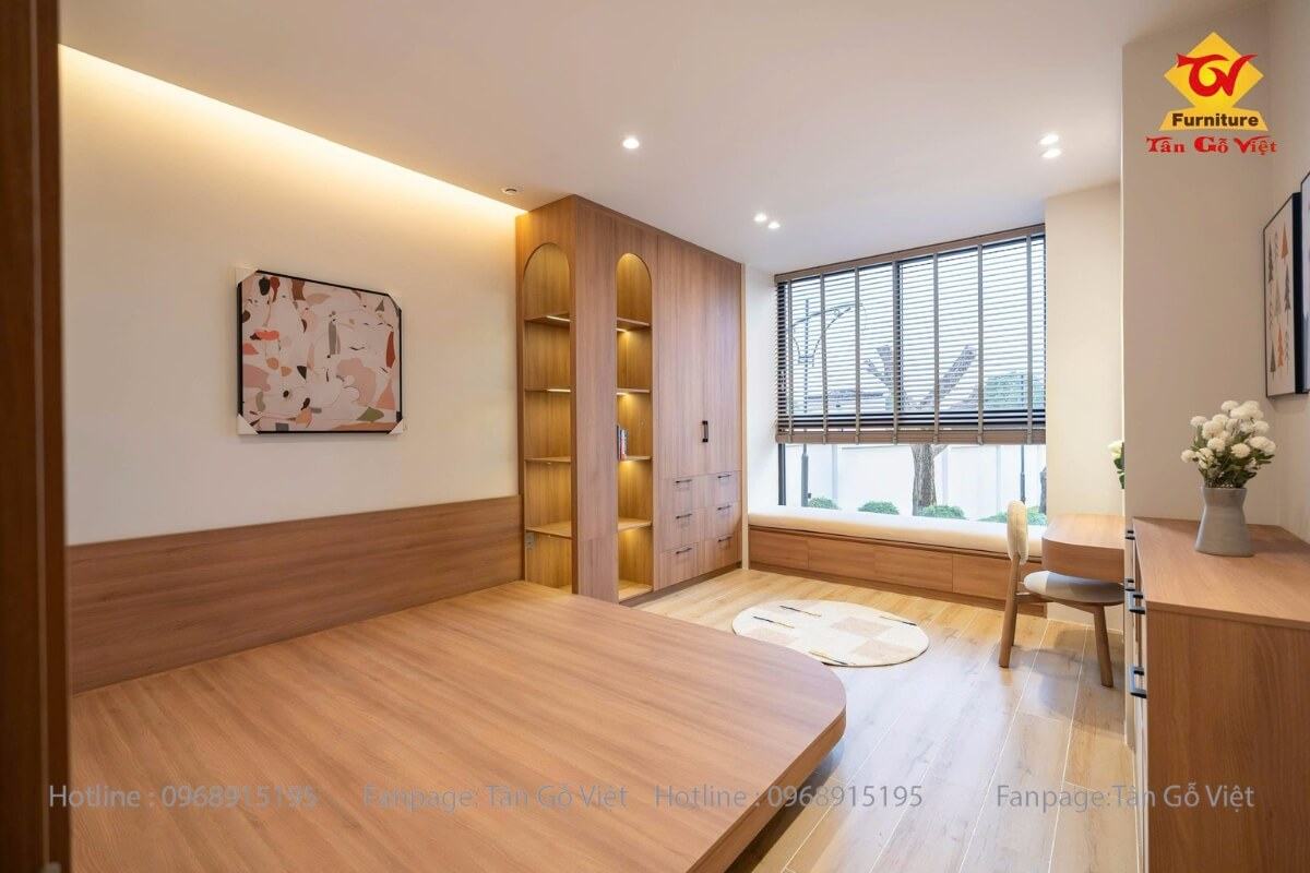 Thiết kế thi công nội thất phòng ngủ trẻ em villa Lagi