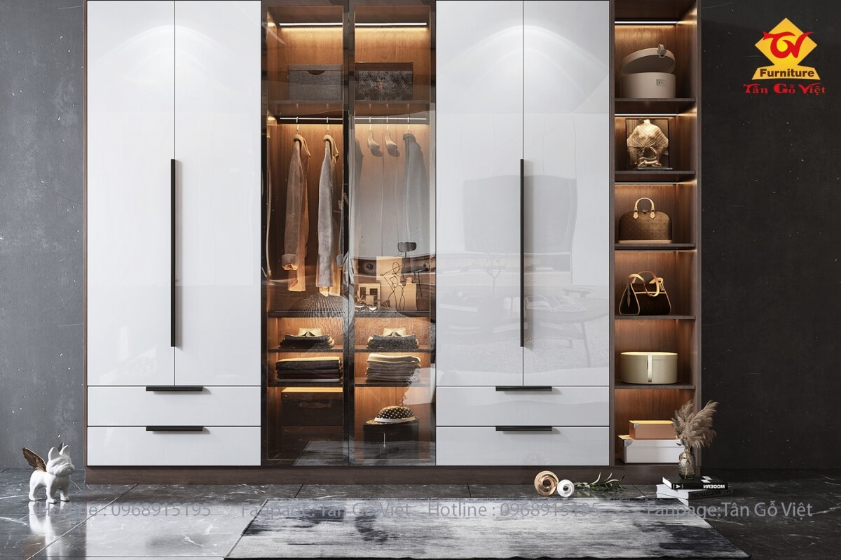 Khám phá tủ quần áo tiêu chuẩn E2 sang trọng