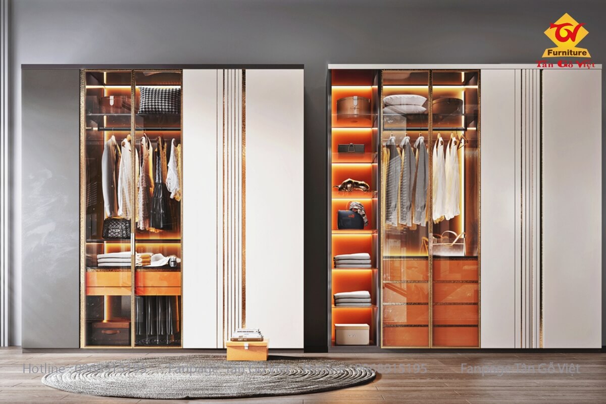 Lựa chọn tủ quần áo gỗ công nghiệp MDF cho nội thất