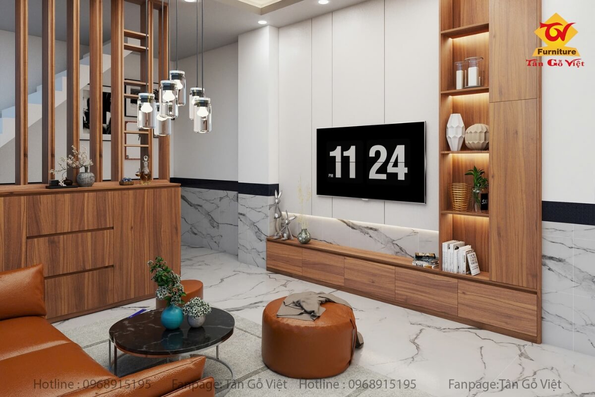 Nhựa PVC – Sáng tạo không giới hạn cho phòng khách hiện đại